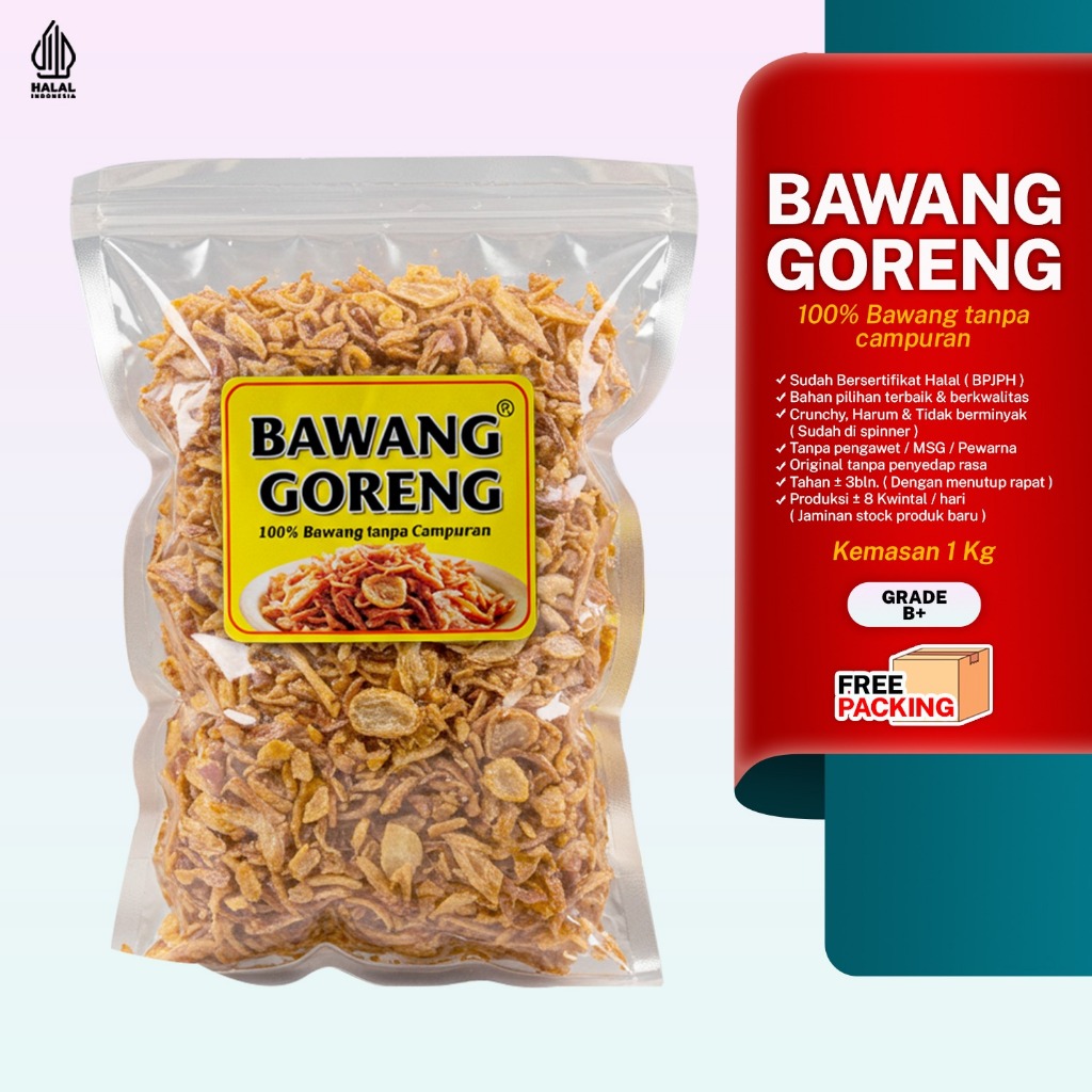 

[ 1 KG] BAWANG MERAH GORENG HARGA GROSIR TERMURAH