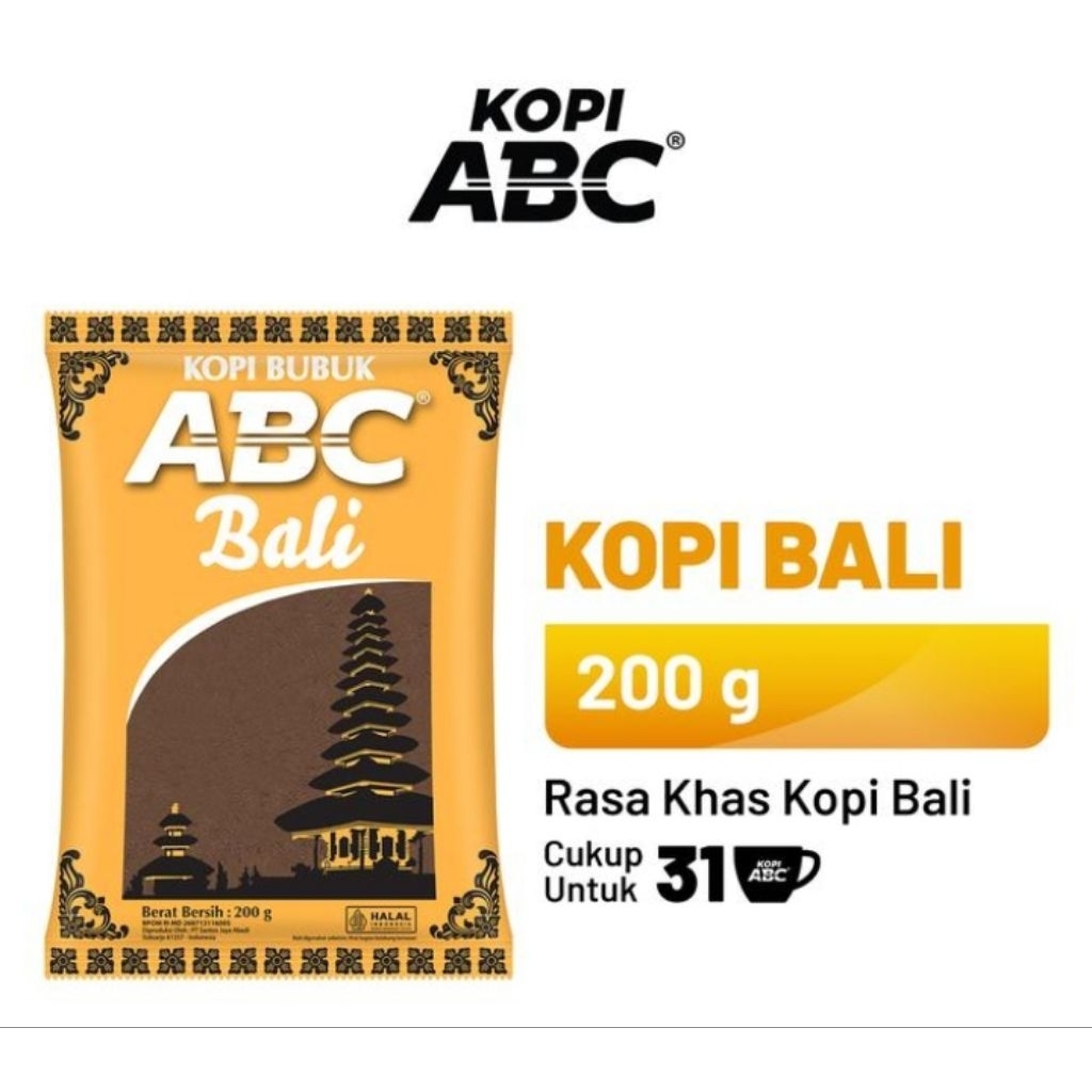 

ABC Kopi Bali 200 gram Kopi Bubuk