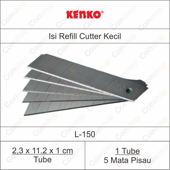 

Kenko L150 L-150 Isi Cutter Besar Refill Blade Per Tube