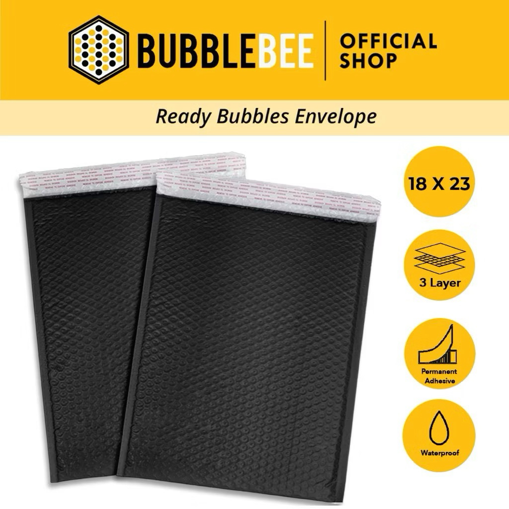 

Amplop Bubble Hitam 5 Lapis Tahan Air 18x23hitam