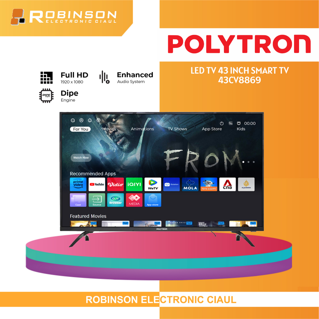 LED TV Polytron 43 Inch Smart TV 43CV8869