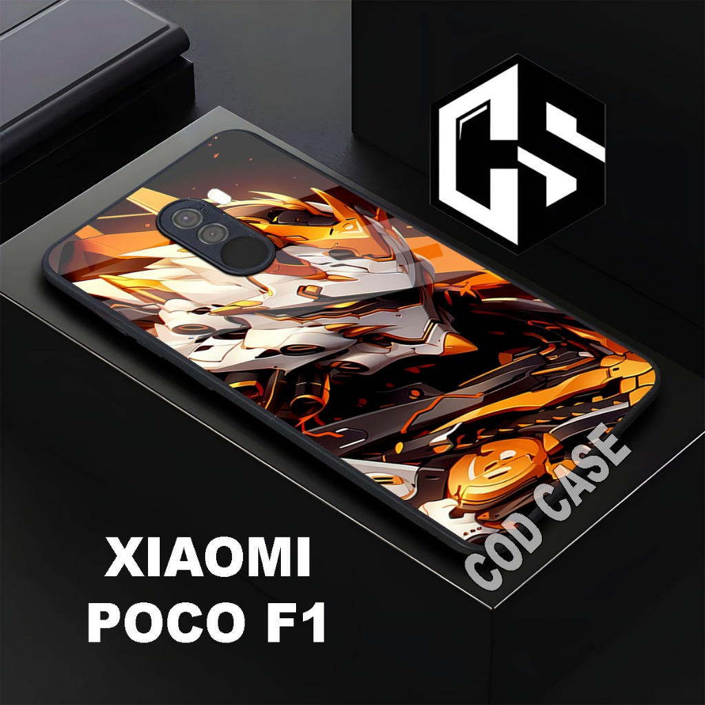 (COD 123)Softcase Glossy POCO F1/case poco f1 glitter/casing poco f1 glitter/case poco f1