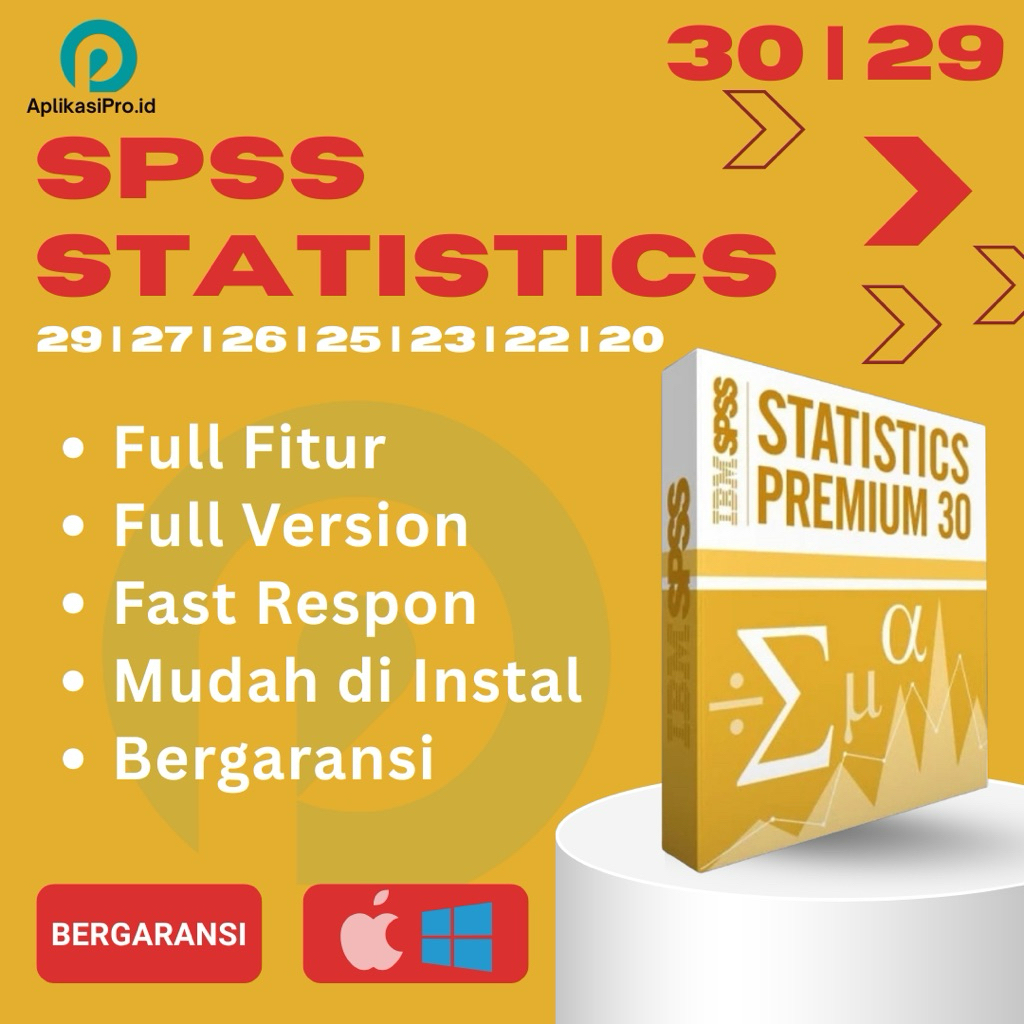 Software Statistik SPSS 29 30  MAC & WIN Full Version Bergaransi
