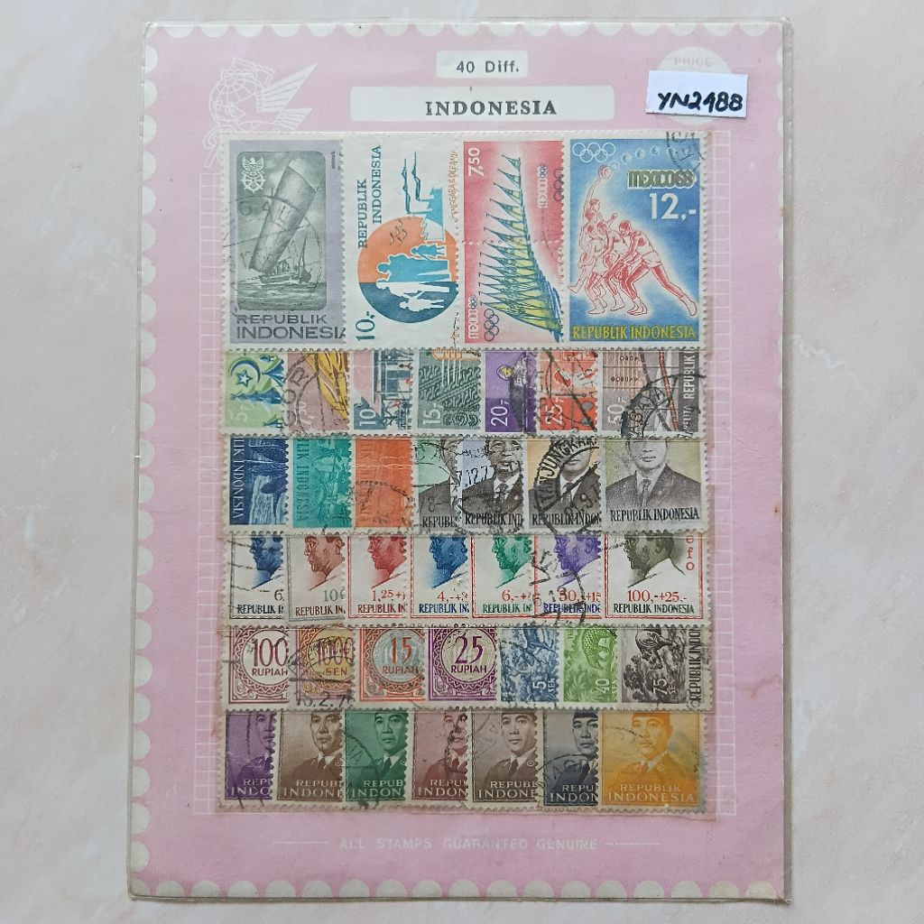 

Prangko Perangko Indonesia Jadul 1960-1970 Used Mint 40 Pcs Folder - YN2488