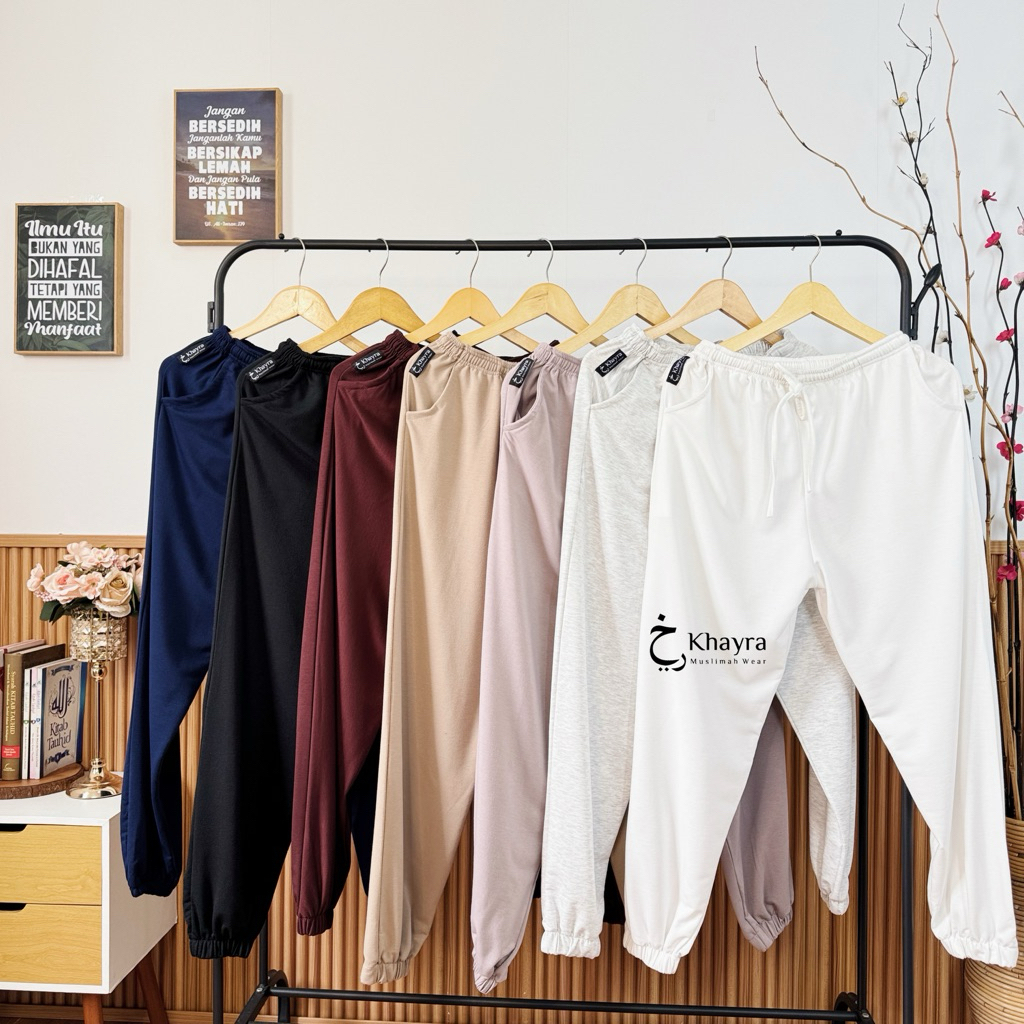 CELANA JOGGER MUSLIMAH | INNER PANTS MUSLIMAH PREMIUM BY KHAYRA MUSLIMAH