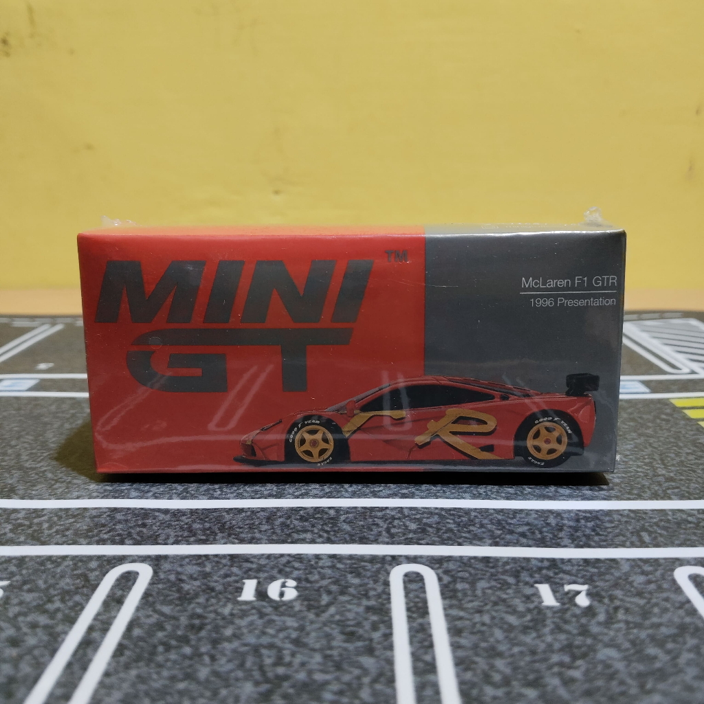 mini gt 684 mclaren f1 gtr 1996 presentation