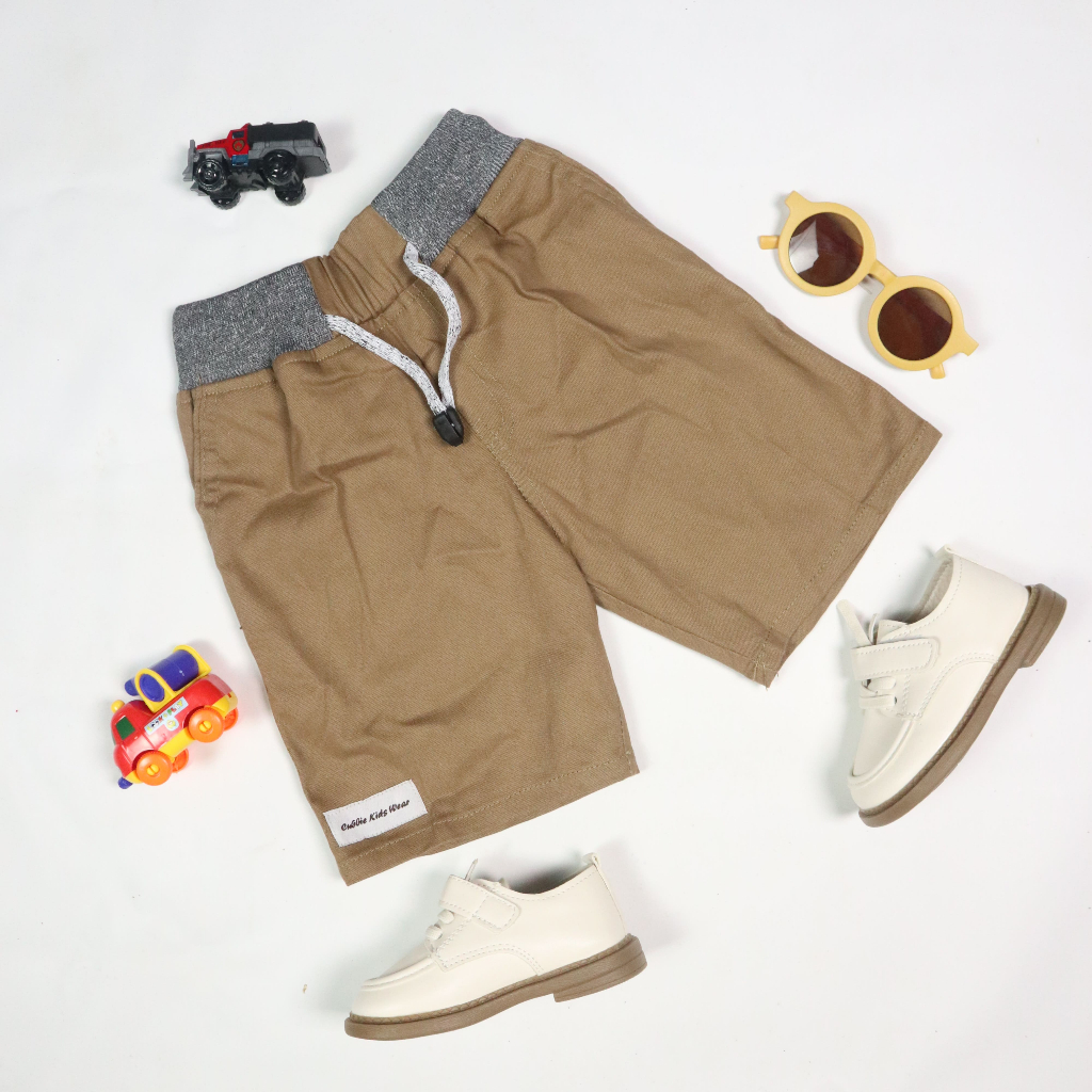 Cubbie Kids Wear Celana Pendek Anak Laki-laki Chinos Pants Pinggang Rib Melar
