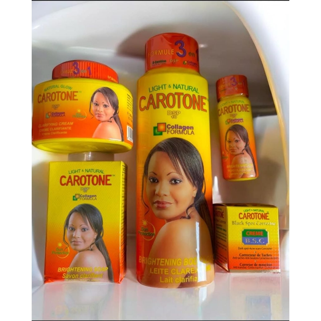 Carotone Combo 5 ( Body Lotion 500 ml + Saop + Cream 300ml + BSC + oil 30 ml ).