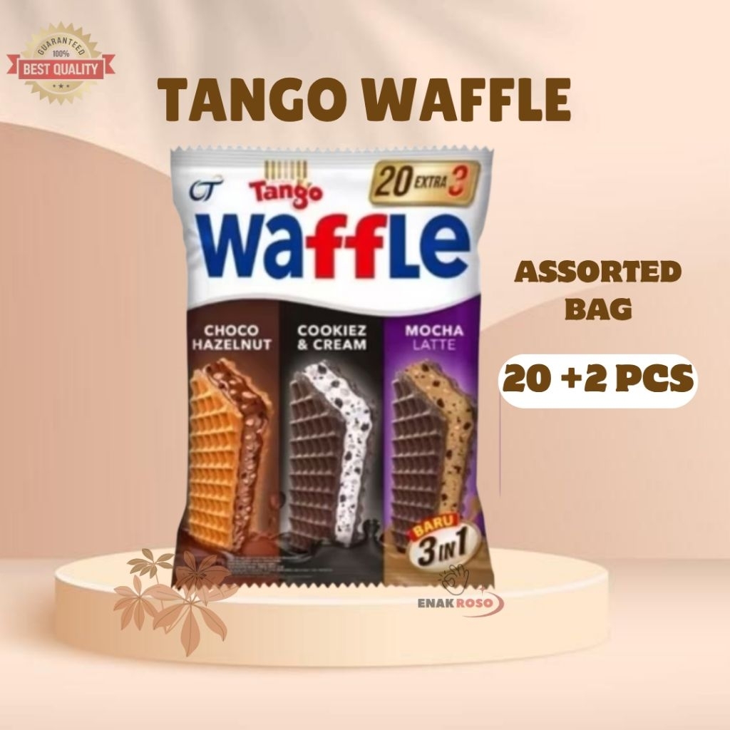 

Tango Waffle 3in1 Assorted Bag 220g isi 22 pcs - Snack Wafer