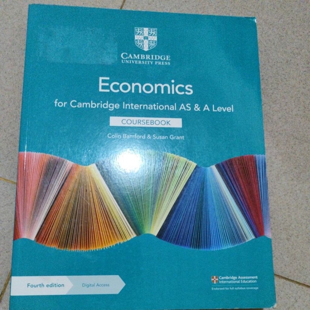 Economics a level cousebook + workbook fourth edition original preloved
