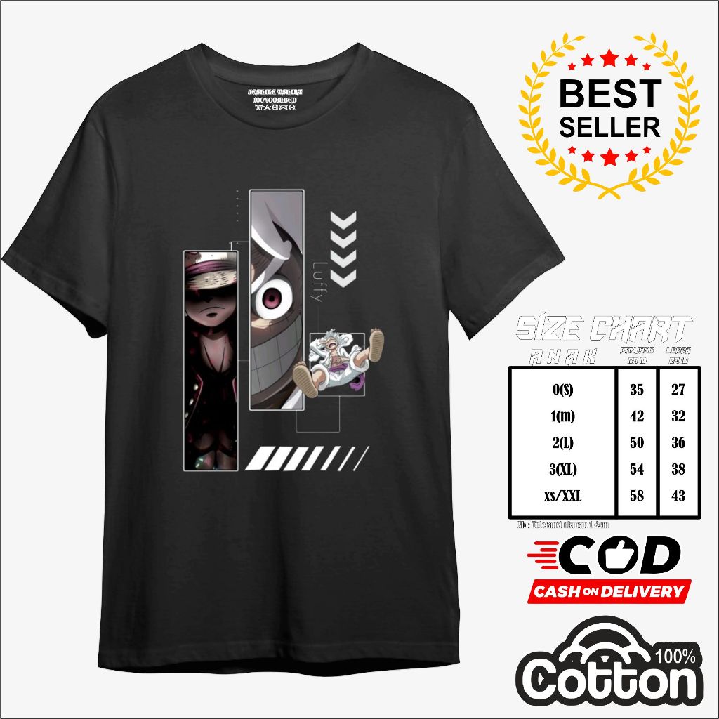 Kaos Metal / Baju metal Anime/edisi Gear 5 v2 Private Judgment Day / T shirt Metal / Kaos Anime / Ts