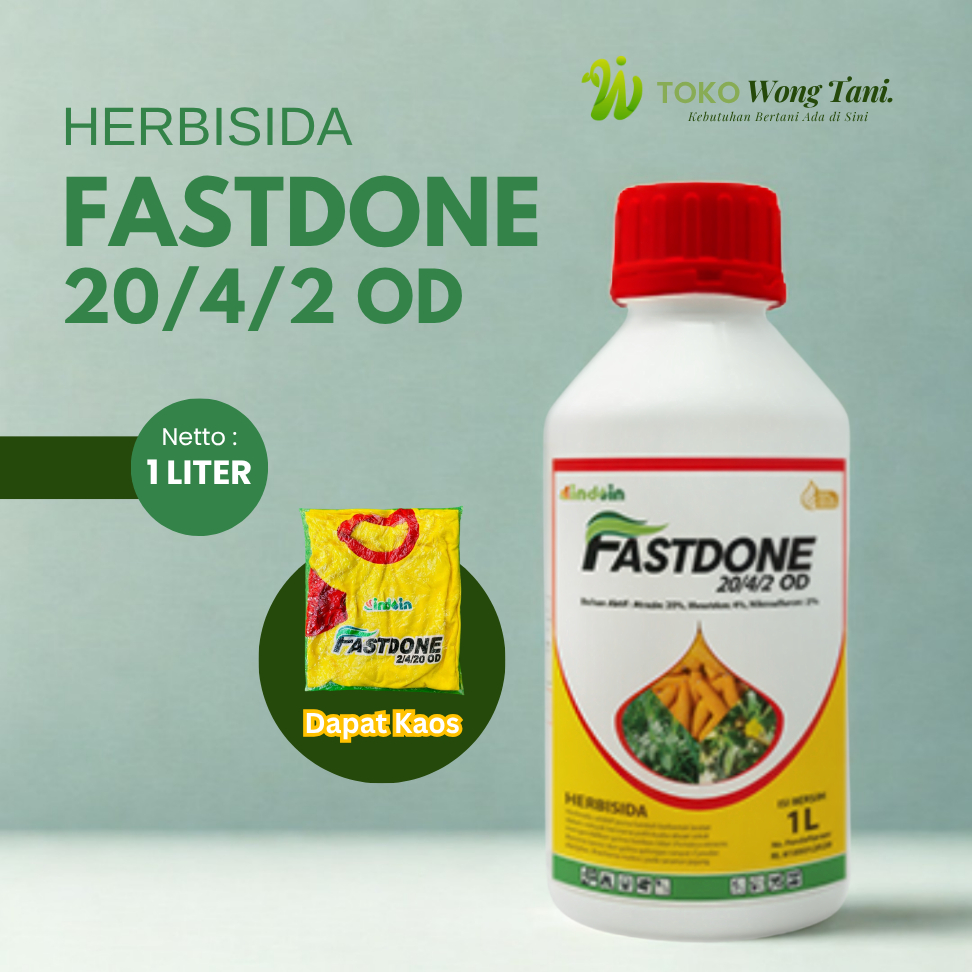 Herbisida FASTDONE 2420OD 100Ml Original INDOIN Selektif Kendalikan Gulma Jagung Secara Efektif