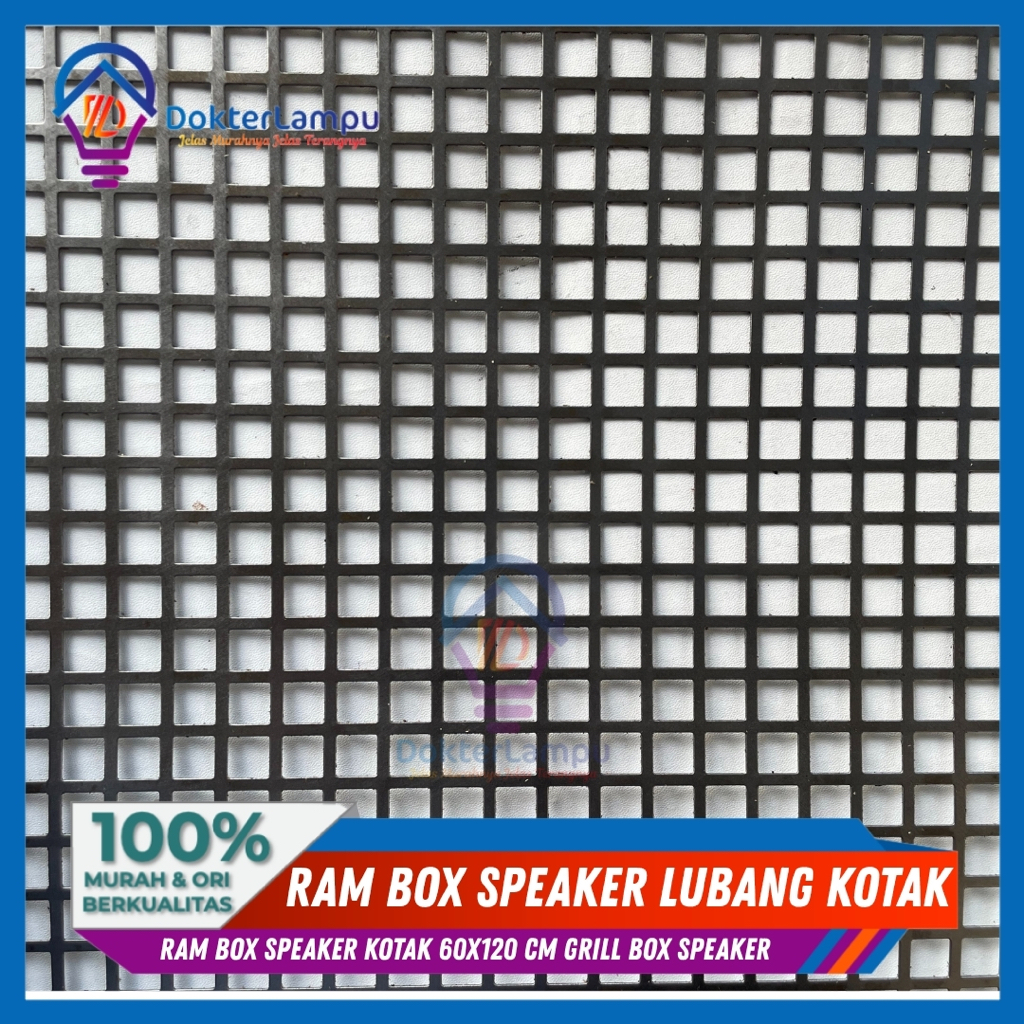 Ram box speaker lubang kotak ukuran 60x120 GRILL BOX SPEAKER