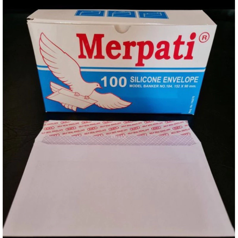 

1 Pack Amplop Merpati Besar ( KIKY ) 104 Amplop Isi 100 Lembar Uk 152 x 90 MM