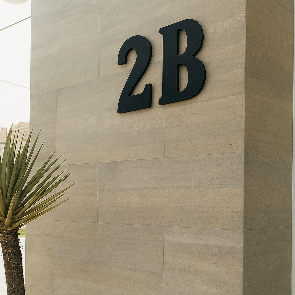 Nomor Rumah Custom Angka dan Huruf Tinggi 15 cm