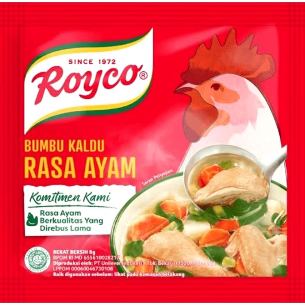 

Royco rasa ayam 1 renceng 12 Sachet