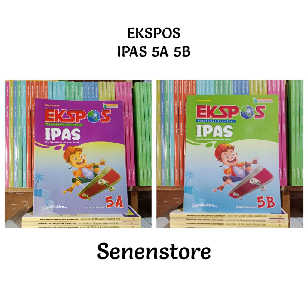 Buku EKSPOS IPAS 5A 5B Kelas 5/V SD Kurikulum Merdeka Yudhistira