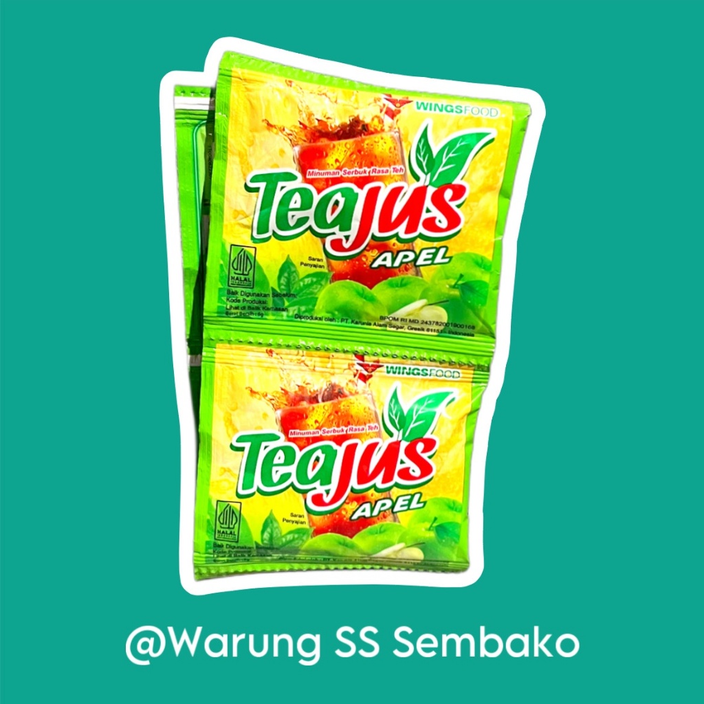 

Teajus Minuman Serbuk Apel 1 renceng isi 10 sachet