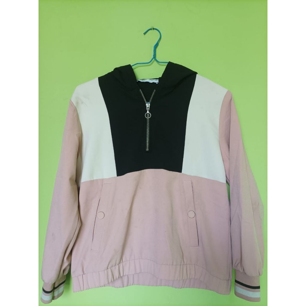 preloved hoodie halfzipp