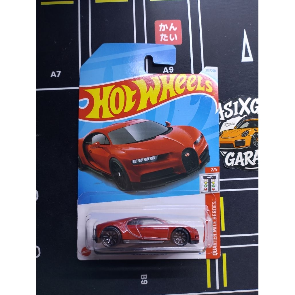 Hot wheels Buggati Chiron Merah