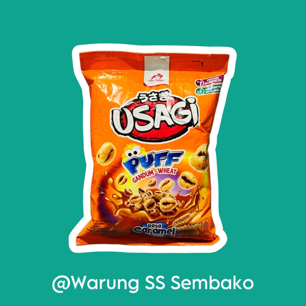 

Dua Kelinci Usagi Puff Gandum Rasa Caramel 1 pcs 60gr
