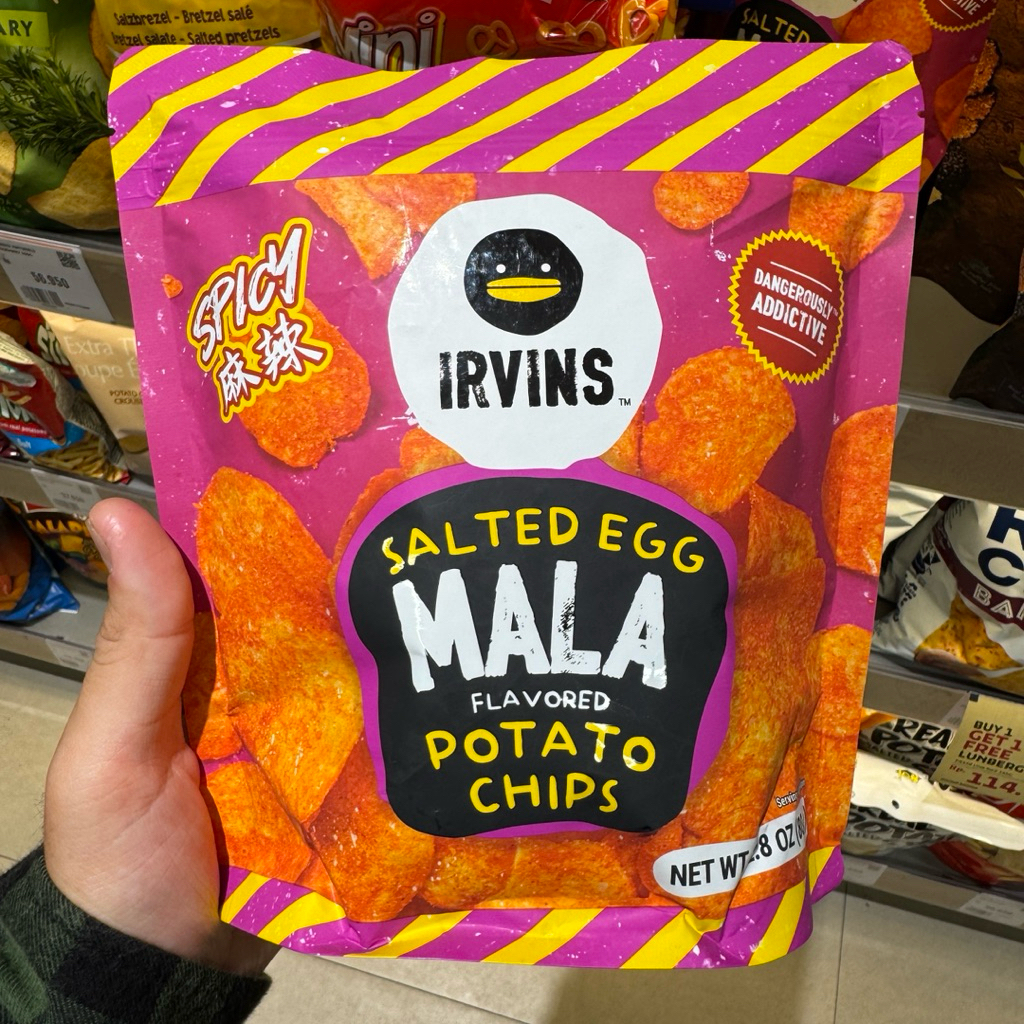 

IRVINS Salted Egg Mala Potato Chips Keripik Kentang Telur Asin