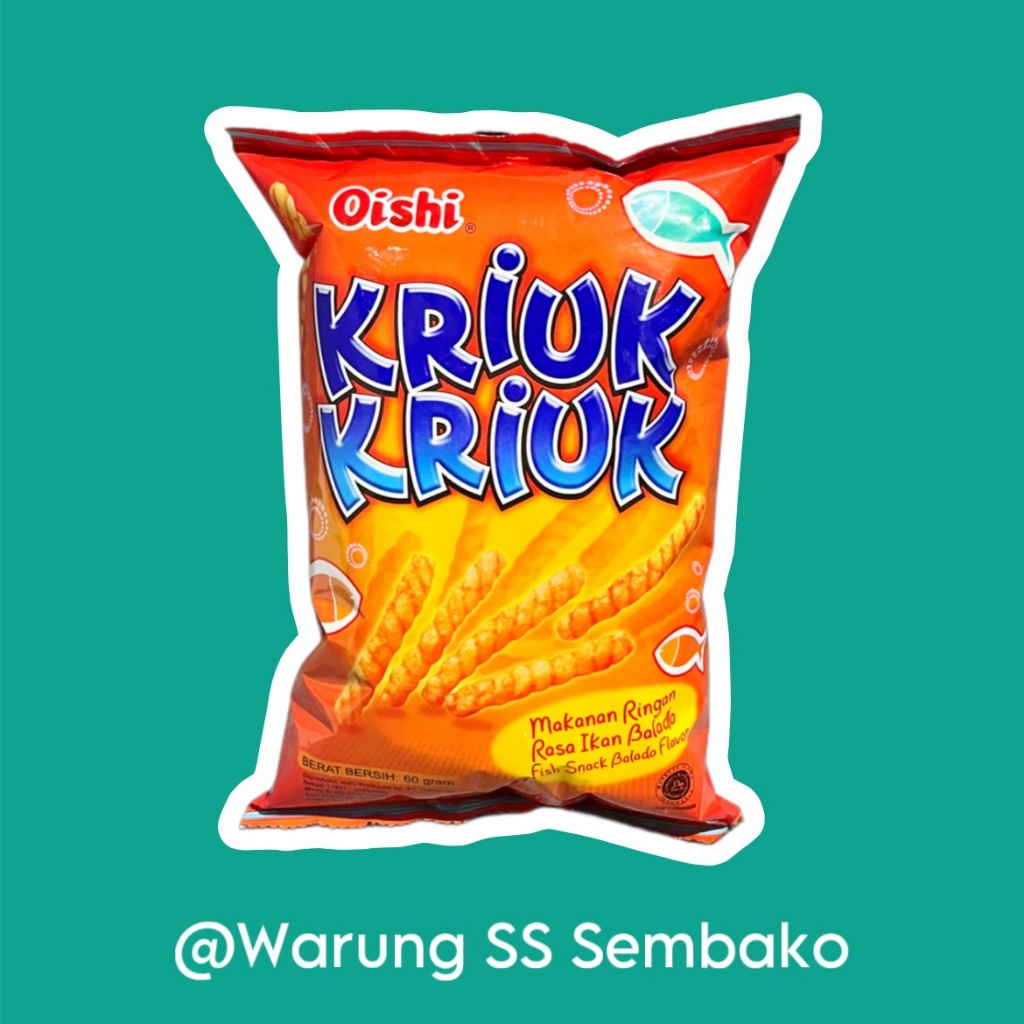 

Oishi Snack Kriuk Kriuk Rasa Balado 1 pcs 60 gr