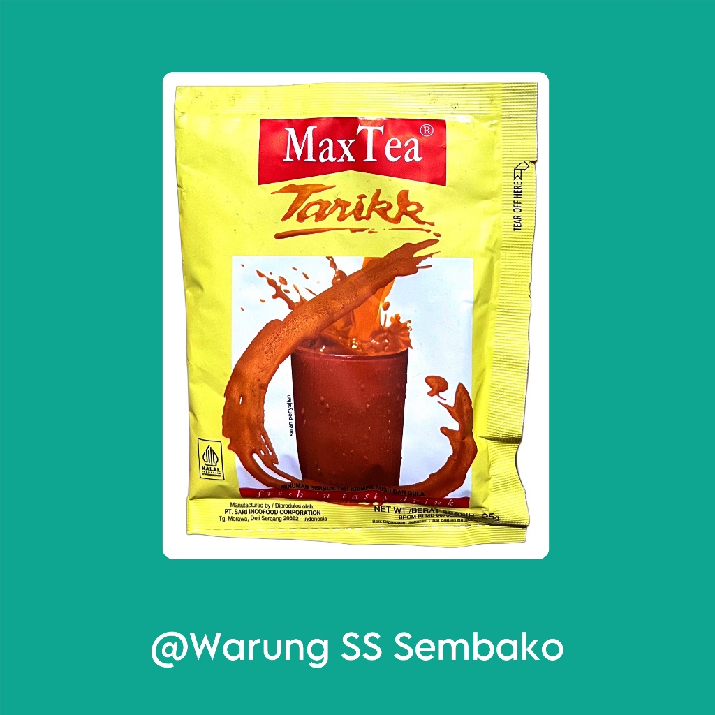 

Max Tea Minuman Serbuk Teh Tarik 1 sachet
