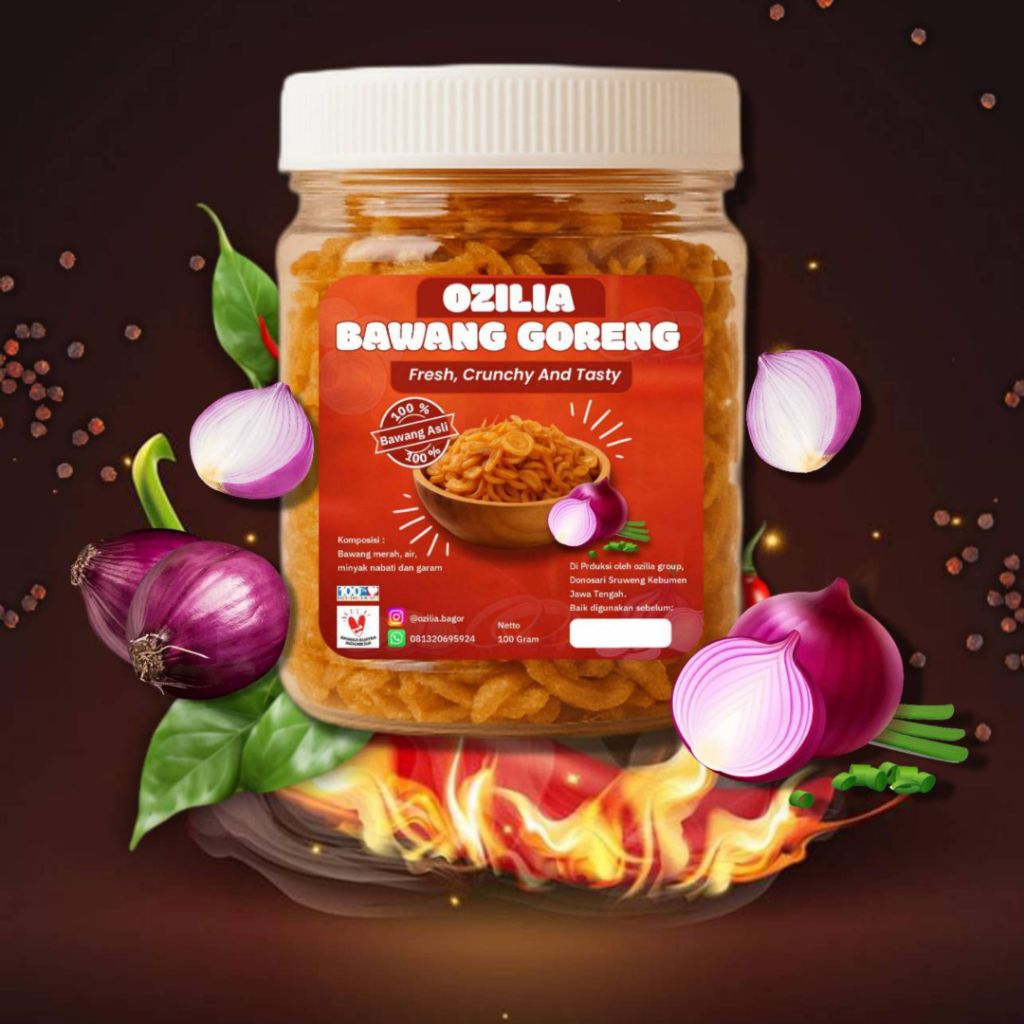 

Bawang Merah Brebes Goreng Ozilia 100 Gram