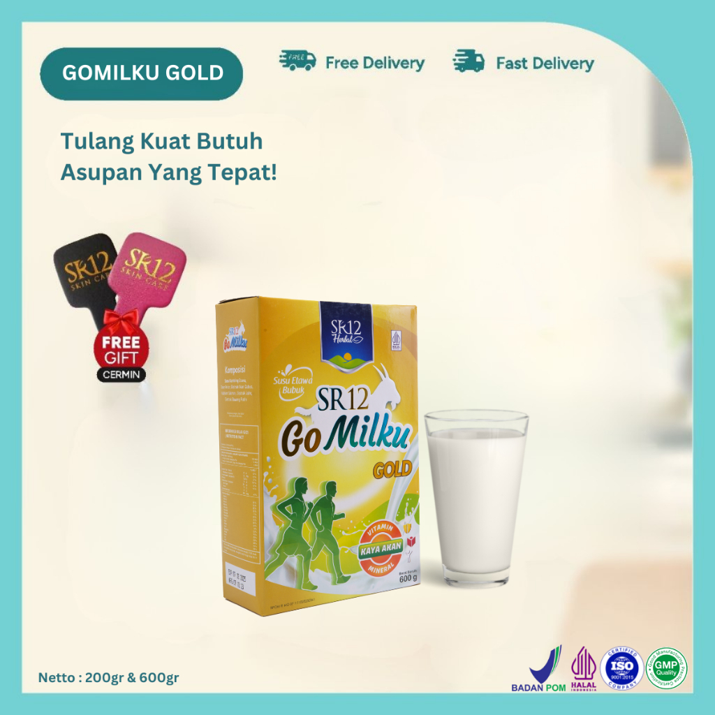 

SR12 GOMilku Gold Susu Kambing Etawa Asli Atasi Nyeri Sendi Pegal Linu Tanpa Gula Tidak Berbau Amis