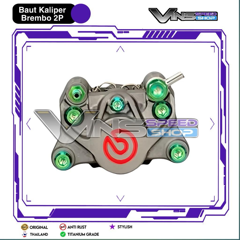 Baut Titanium Kaliper Brembo 2P – Baut Kaliper Titanium GR5