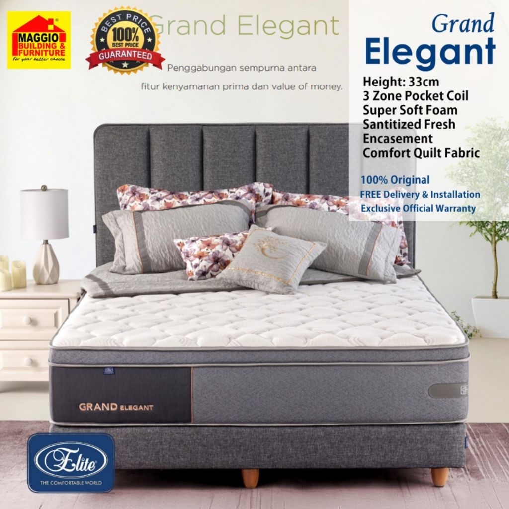 KASUR SPRINGBED ELITE - MATRAS SPRINGBED - ELEGANT - ELITE