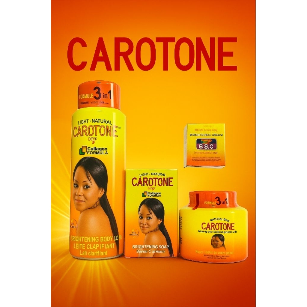 Carotone Combo ( Body Lotion 500 ml + Saop + Cream 300ml + BSC Cream 30 ml).