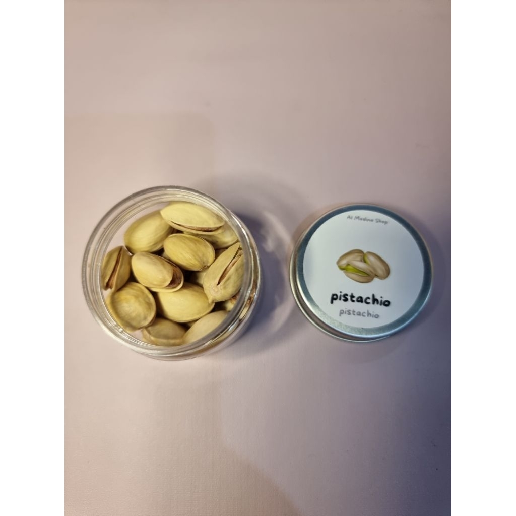 

Kacang Pistachio | Kacang Pistachio Oleh Oleh Haji Umroh Kemasan Jar 50ml