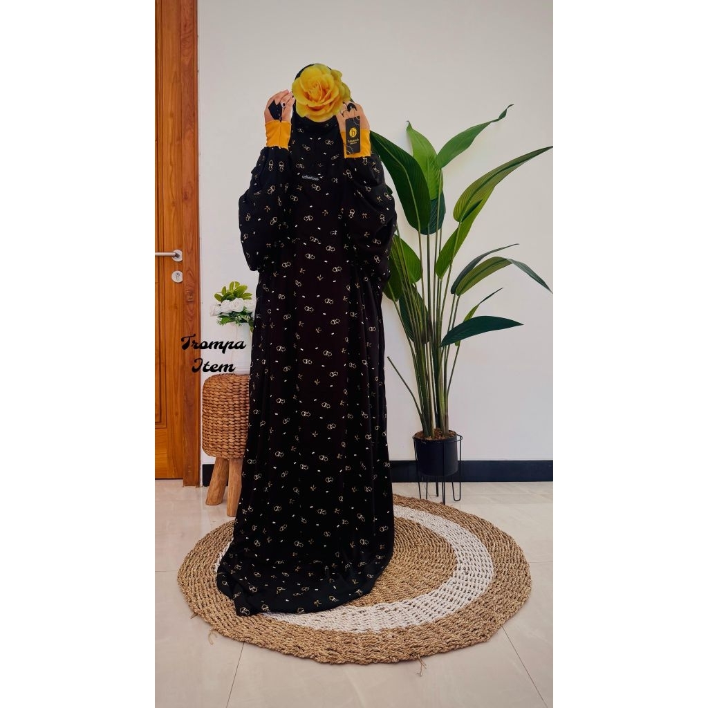 (best seller) mukena Yabasmah motif Terompah/mukena terusan/manset /dewasa