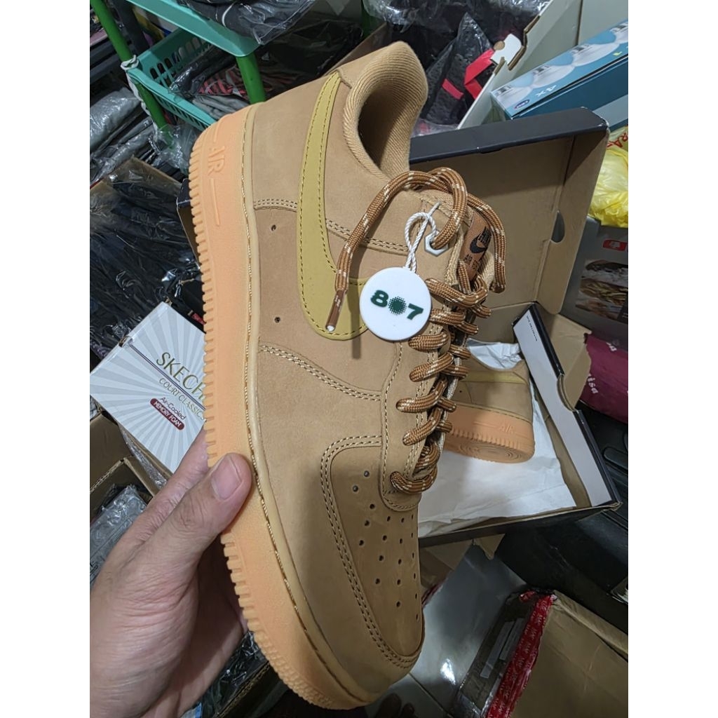 Sepatu Nike Air force 1 one Brown size 43 Original Baru Termurah Seperti beli ditoko