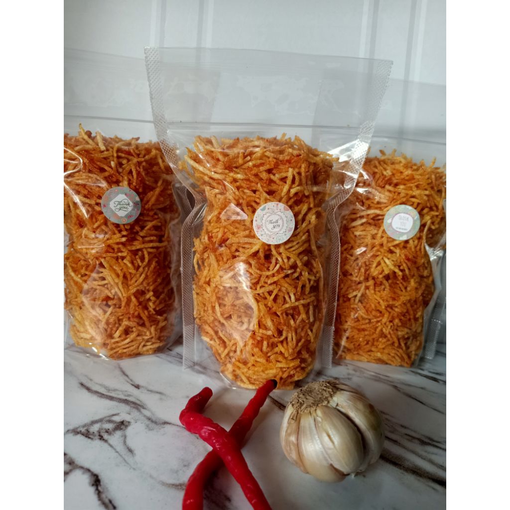 

Kentang Mustofa pedas manis mix teri medan