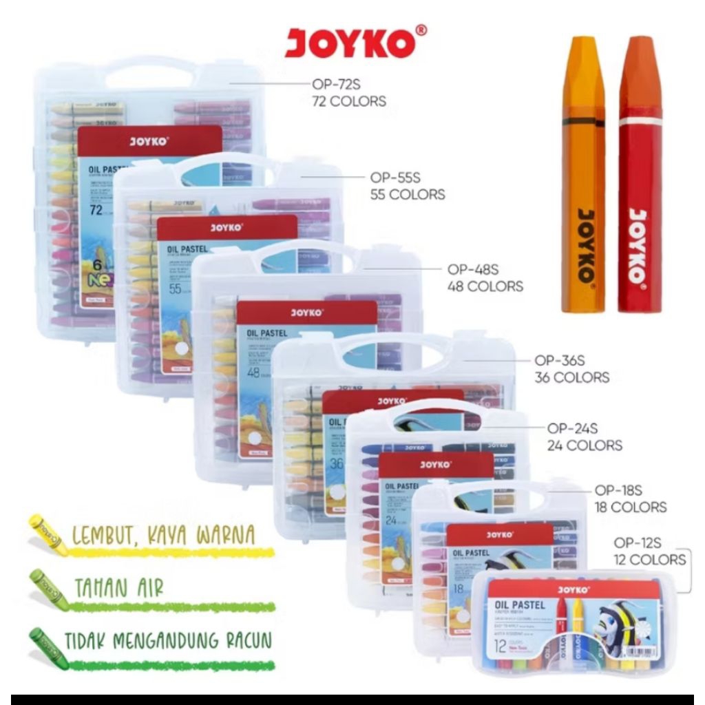 

Crayon Joyko Murah / Krayon Joyko set / Oil Pastel Joyko