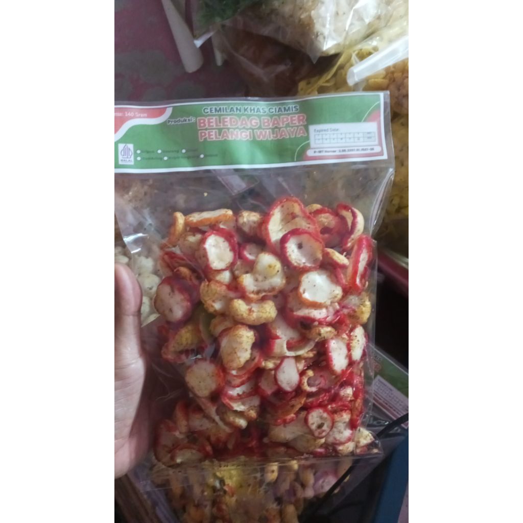 

Kerupuk Seblak Cikur kemasan oleh-oleh