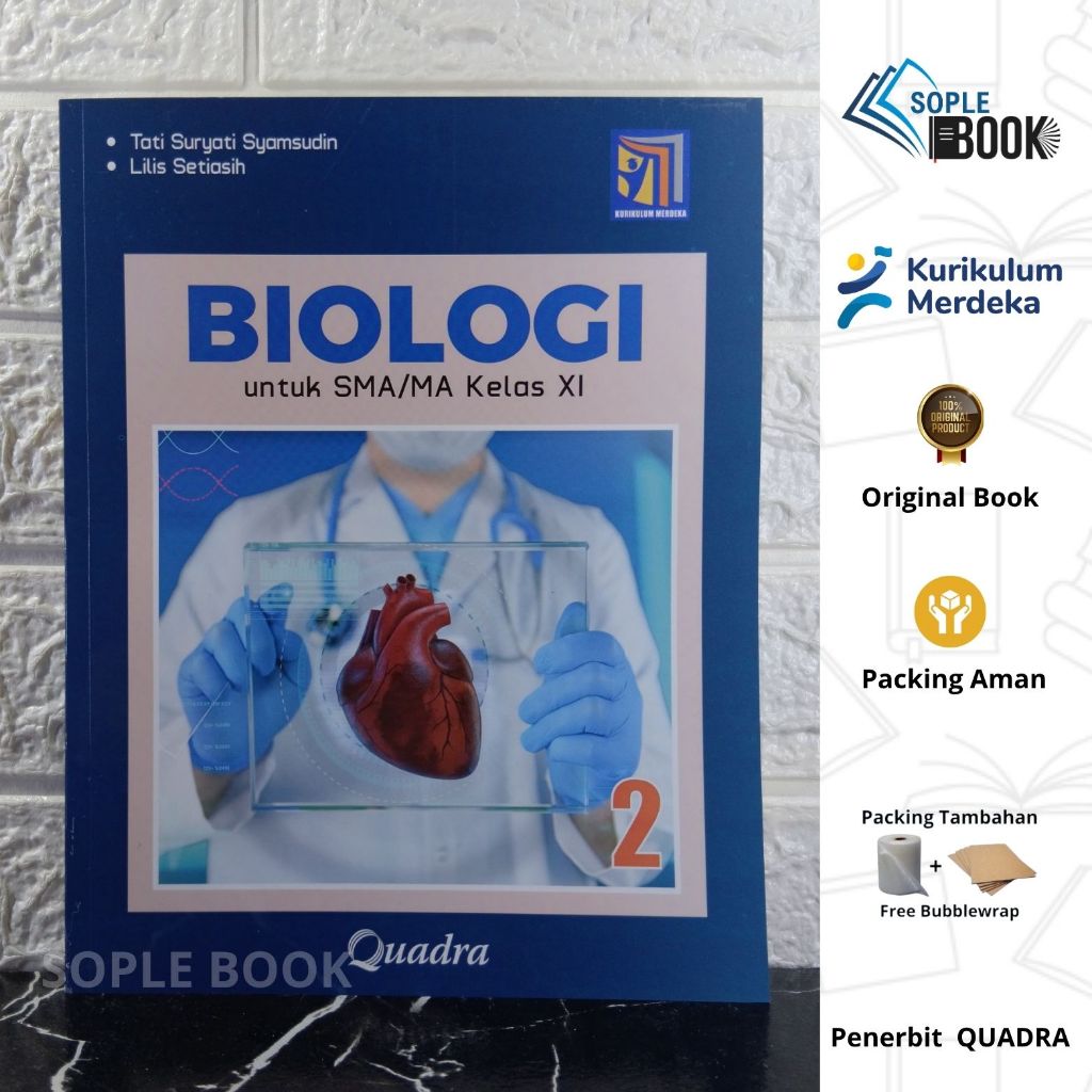 Buku BIOLOGI Untuk SMA/MA Kelas 11 Quadra Kurikulum Merdeka