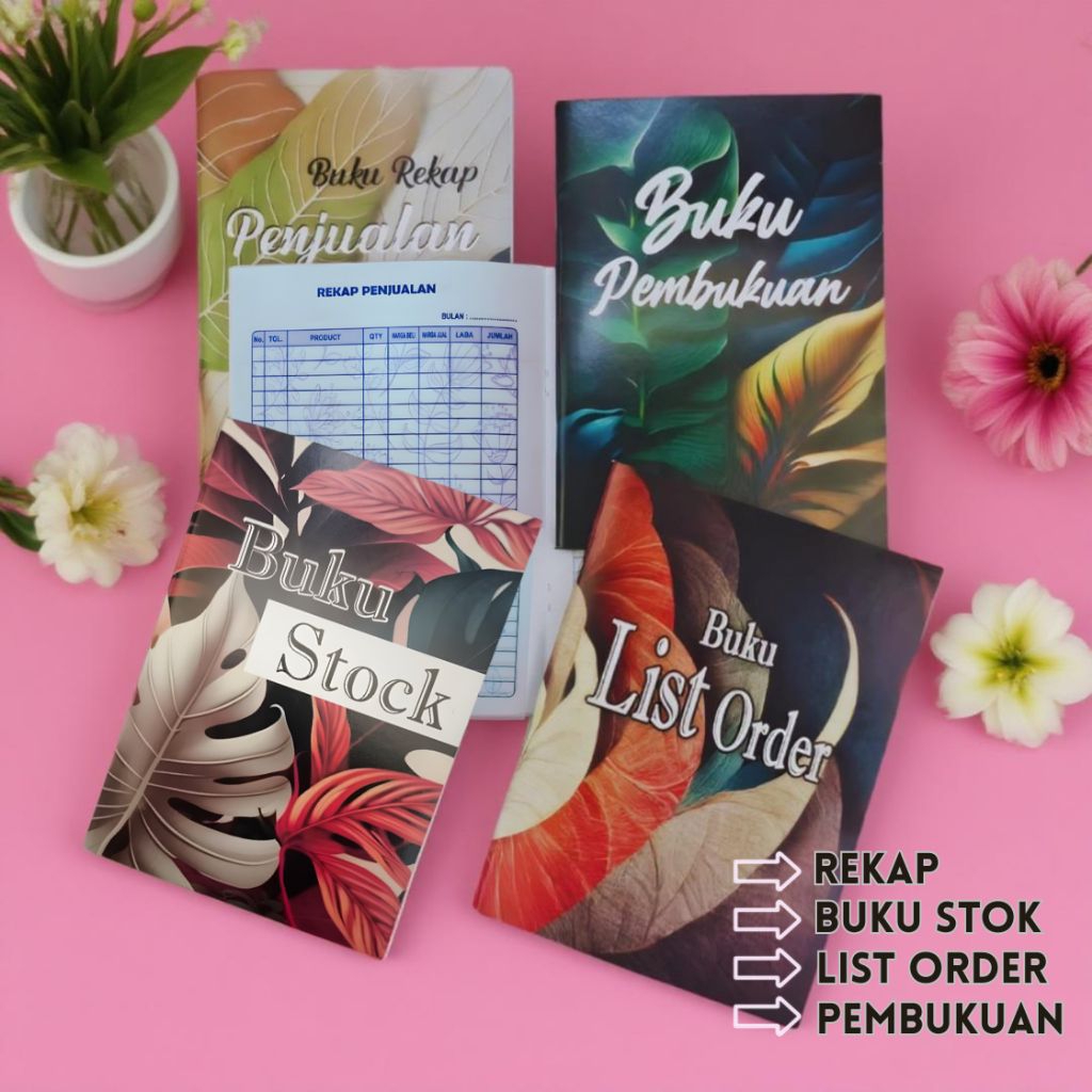 

BUKU PEMBUKUAN PENJUALAN / BUKU OLSHOP / buku list order buku stok online shop rekap penjualan termurah.