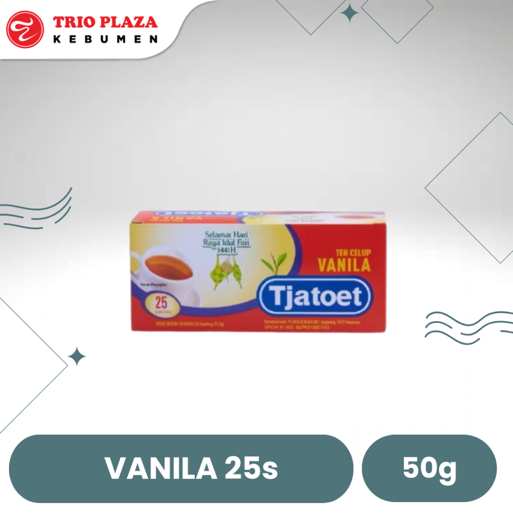 

TJATOET TEH CELUP VANILA / JASMINE / BIRU 25S 50 GRAM