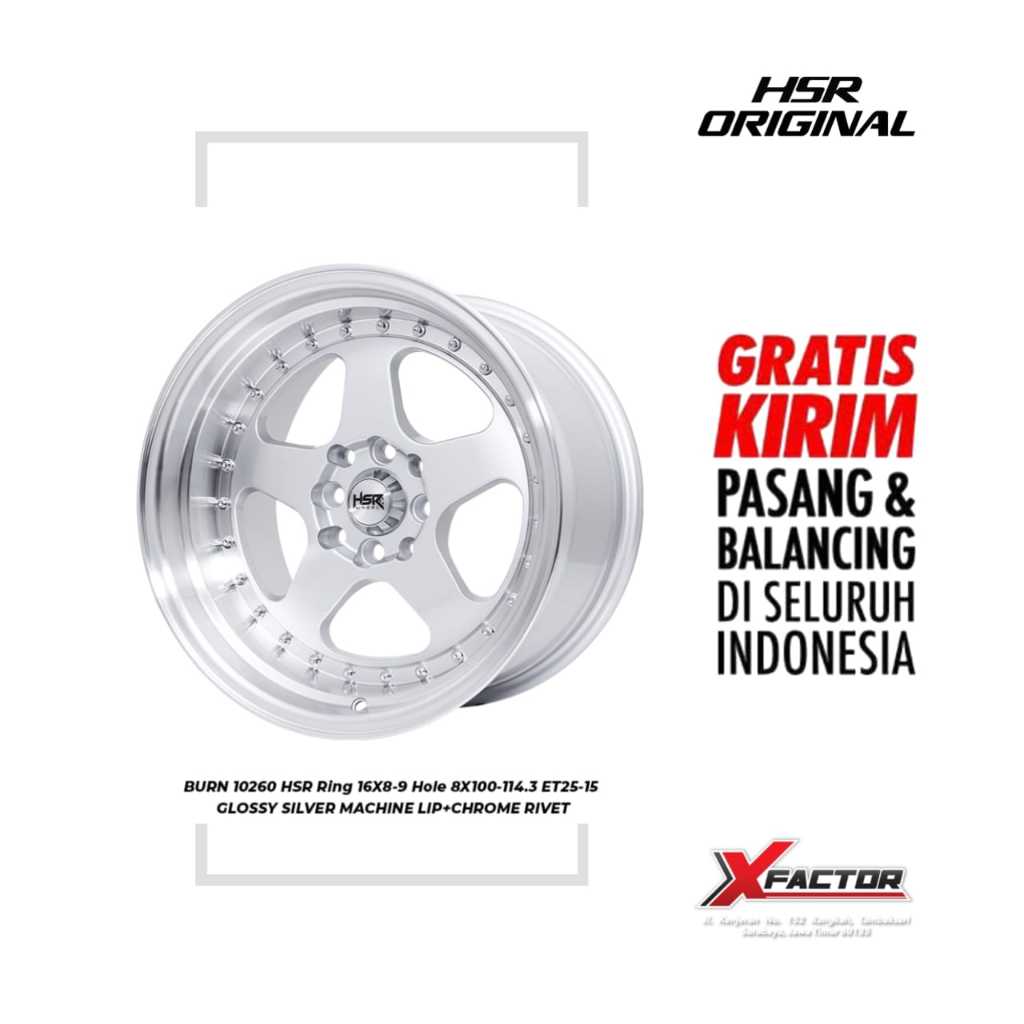 VELG MOBIL HSR R16 HSR BURN R16X8/9 H8X100-114,3 ET25/15 GSML