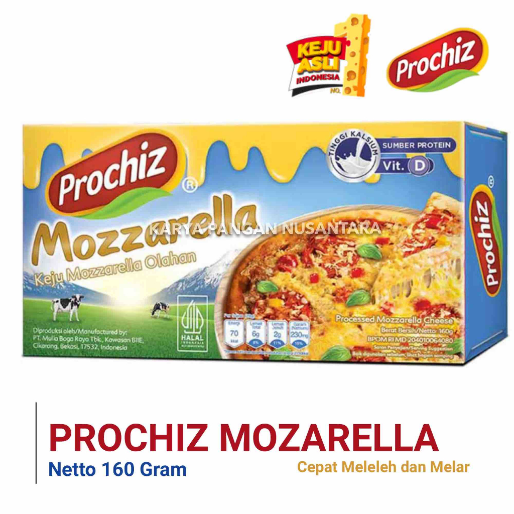 KEJU PROCHIZ MOZZARELLA KEJU MOZZARELLA PRO CHIZ MOZARELLA BOX 160GR