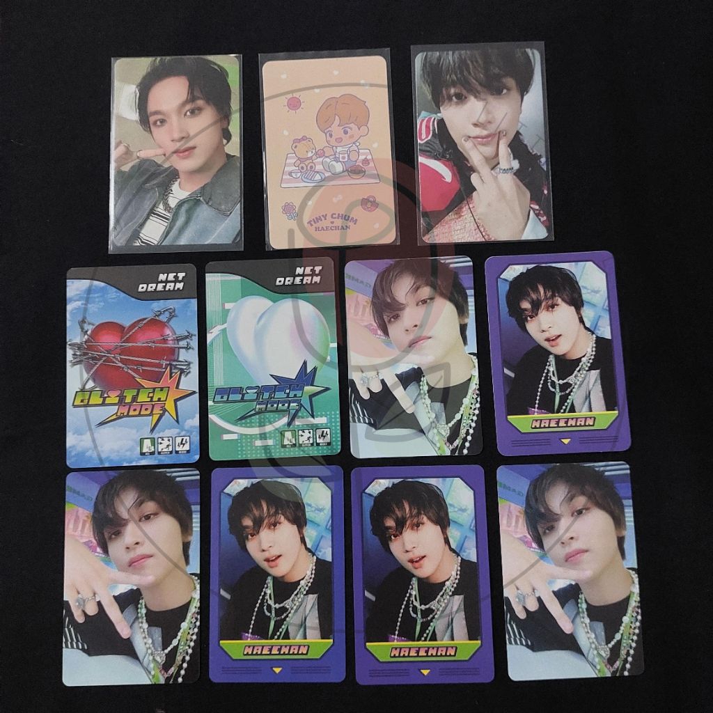 (ready stock) PHOTOCARD PC HAECHAN NCT DREAM GLITCH MODE MATCHING CARD GAME NCT 127 AYYO TC SANRIO