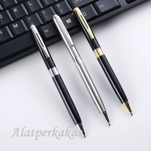 

Pulpen Stainless Steel Ballpen Ballpoint Exclusive Pen - Refill Parker Compatible