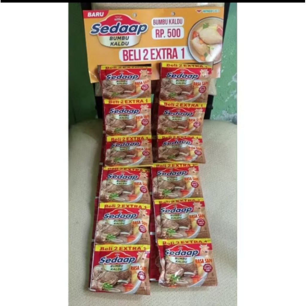 

Sedaap bumbu renteng Sapi/Ayam isi 15 pcs