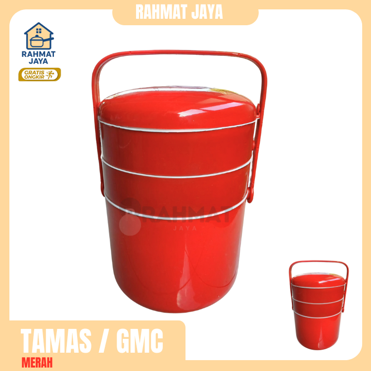 Rantang Piknik TAMAS Club Susun 3 Ukuran Besar Promo