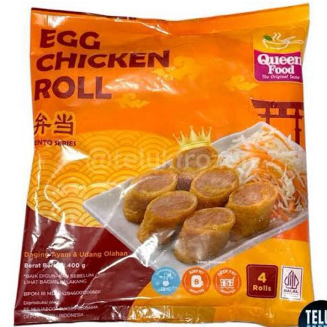 

Queen Food Egg Chicken Roll 400g