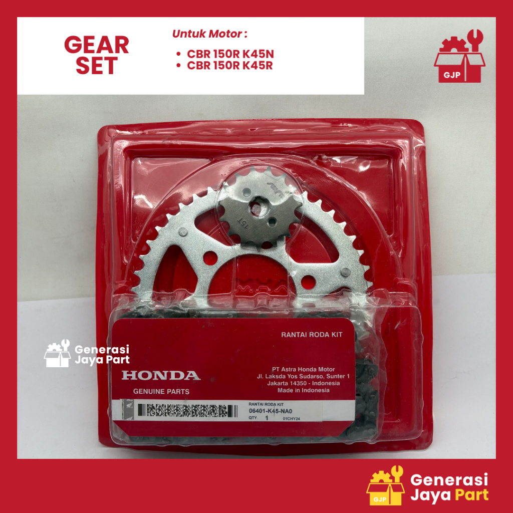 Gear Set 06401-K45-NA0 CBR 150R CBR 150R | GEAR SET | HONDA | Asli Ori | Sparepart Motor Tangerang